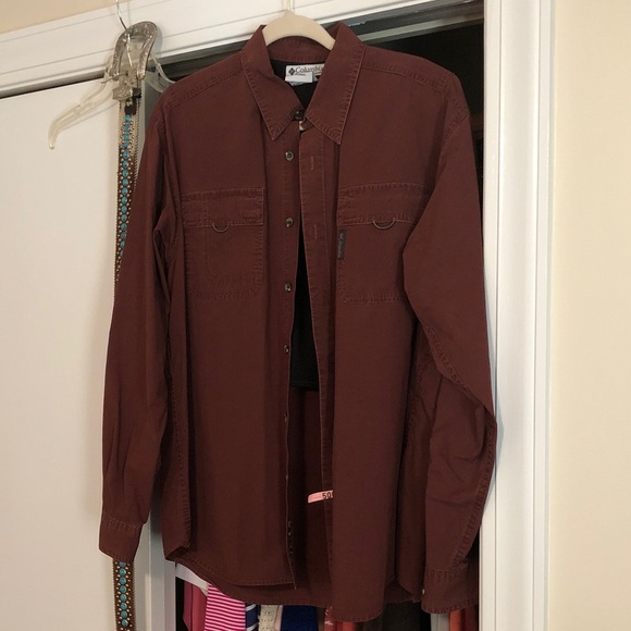 Columbia Other - Columbia Men's Rust Button-Down Shirt